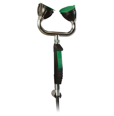 Chuveiro Lava Olhos Duplo com Suporte de Parede 